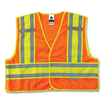 Load image into Gallery viewer, Glowear 8245psv Class 2 Public Safety Vest, Polyester, 4x-large/5x-large, Orange, Ships In 1-3 Business Days
