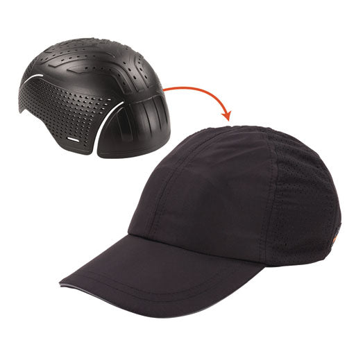 Skullerz 8947 Lightweight Baseball Hat And Bump Cap Insert, X-small/small, Black, Ships In 1-3 Business Days