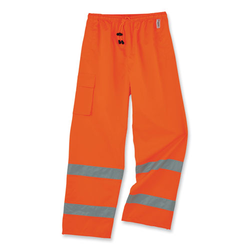 Glowear 8915 Class E Hi-vis Rain Pants, 3x-large, Orange, Ships In 1-3 Business Days