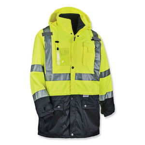 Glowear 8388 Class 3/2 Hi-vis Thermal Jacket Kit, Large, Lime, Ships In 1-3 Business Days