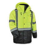 Load image into Gallery viewer, Glowear 8384 Class 3 Hi-vis Quilted Thermal Parka, Large, Lime, Ships In 1-3 Business Days
