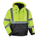 Load image into Gallery viewer, Glowear 8381 Class 3 Hi-vis 4-in-1 Quilted Bomber Jacket, Lime, 2x-large, Ships In 1-3 Business Days
