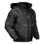 Load image into Gallery viewer, Glowear 8377ev Non-certified Hi-vis Quilted Bomber Jacket, Black, Large, Ships In 1-3 Business Days

