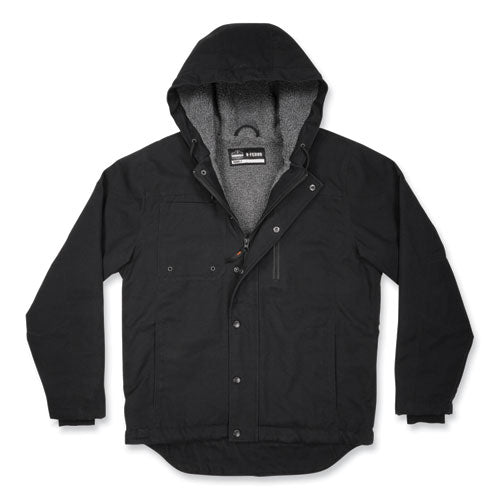 N-ferno 6468 Duck Canvas Work Jacket, 4x-large, Black, Ships In 1-3 Business Days