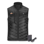 Load image into Gallery viewer, N-ferno 6495 Rechargeable Heated Vest With Battery Power Bank, Fleece/polyester, 2x-large, Black, Ships In 1-3 Business Days
