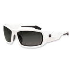 Load image into Gallery viewer, Skullerz Odin Safety Glasses, White Nylon Impact Frame, Polarized Smoke Polycarbonate Lens, Ships In 1-3 Business Days
