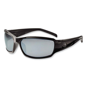 Skullerz Thor Safety Glasses, Black Nylon Impact Frame, Silver Mirror Polycarbonate Lens, Ships In 1-3 Business Days