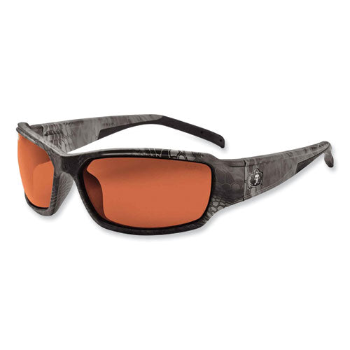 Skullerz Thor Safety Glasses, Kryptek Tyhpon Nylon Impact Frame, Polarized Copper Polycarb Lens, Ships In 1-3 Business Days