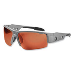 Load image into Gallery viewer, Skullerz Dagr Safety Glasses, Matte Gray Nylon Impact Frame, Polarized Copper Polycarbonate Lens, Ships In 1-3 Business Days
