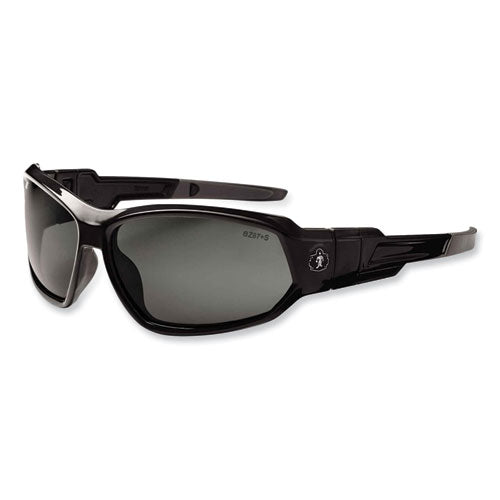 Skullerz Loki Safety Glasses/goggles, Black Nylon Impact Frame,polarized Smoke Polycarbonate Lens, Ships In 1-3 Business Days