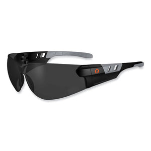 Skullerz Saga Frameless Safety Glasses, Black Nylon Impact Frame, Anti-fog Smoke Polycarb Lens, Ships In 1-3 Business Days