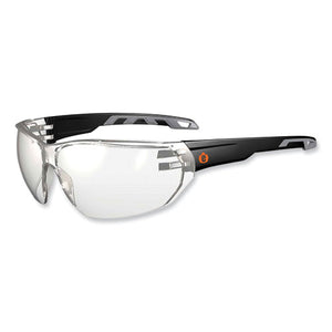Skullerz Vali Frameless Safety Glasses, Black Nylon Impact Frame, Indoor/outdoor Polycarb Lens, Ships In 1-3 Business Days