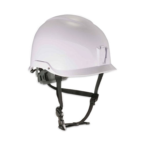Skullerz 8974 Class E Safety Helmet, 6-point Ratchet Suspension, White, Ships In 1-3 Business Days