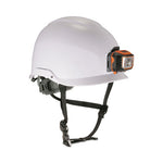 Load image into Gallery viewer, Skullerz 8974led Class E Safety Helmet W/8981 Universal Led Headlamp, 6-pt Ratchet Susp, White, Ships In 1-3 Business Days
