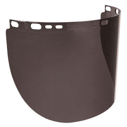 Skullerz 8998 Anti-scratch/anti-fog Face Shield Replacement For Full Brim Hard Hat, Smoke Lens, Ships In 1-3 Business Days