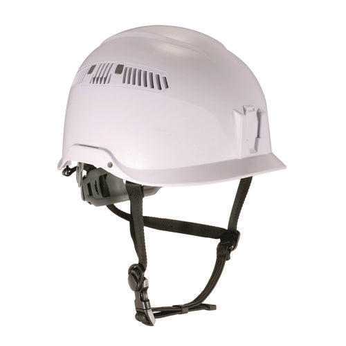 Skullerz 8977 Class C Safety Helmet With Adjustable Venting, 6-point Rachet Suspension, White, Ships In 1-3 Business Days