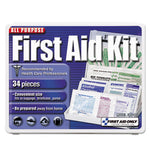 Load image into Gallery viewer, All-purpose First Aid Kit, 34 Pieces, 3.74 X 4.75, 34 Pieces, Plastic Case
