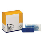 Load image into Gallery viewer, Adhesive Blue Metal Detectable Bandages, 1 X 3, Plastic With Foil, 100/box, 12 Boxes/carton
