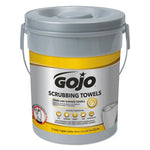 Load image into Gallery viewer, Scrubbing Towels, Hand Cleaning, 2-ply, 10.5 X 12, Silver/yellow, 72/bucket, 6/carton
