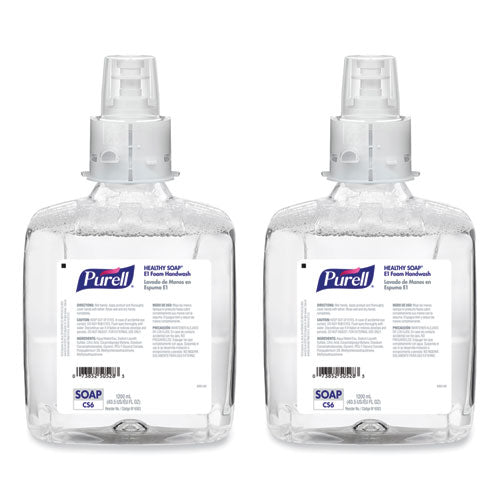 Healthy Soap E1 Foam Handwash, For Cs6 Dispensers, Fragrance-free, 1,200 Ml, 2/carton