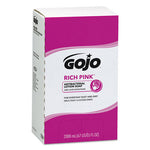 Load image into Gallery viewer, Rich Pink Antibacterial Lotion Soap Refill, Floral, 2,000 Ml, 4/carton
