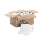 Load image into Gallery viewer, Hardwound Paper Towel Roll, Nonperforated, 1-ply, 9&quot; X 400 Ft, White, 6 Rolls/carton
