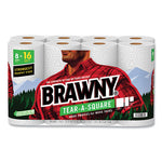 Load image into Gallery viewer, Tear-a-square Perforated Kitchen Roll Towels, Double Roll, 2-ply, 11&quot; X 11&quot;, White, 120 Sheets/roll, 8 Rolls/pack
