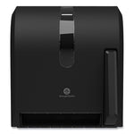 Load image into Gallery viewer, Hygienic Push-paddle Roll Towel Dispenser, 13 X 10 X 14.4, Black
