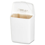 Load image into Gallery viewer, Wall Mount Sanitary Napkin Receptacle-ppc, 1 Gal, Ppc Plastic, White
