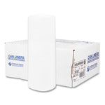 Load image into Gallery viewer, High-density Commercial Can Liners, 55 Gal, 17 Mic, 36&quot; X 60&quot;, Clear, 25 Bags/roll, 8 Interleaved Rolls/carton
