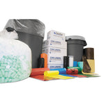 Load image into Gallery viewer, High-density Commercial Can Liners, 60 Gal, 12 Mic, 43&quot; X 48&quot;, Clear, 25 Bags/roll, 8 Interleaved Rolls/carton
