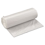 Load image into Gallery viewer, High-density Commercial Can Liners Value Pack, 60 Gal, 19 Mic, 38&quot; X 58&quot;, Clear, 25 Bags/roll, 6 Interleaved Rolls/carton
