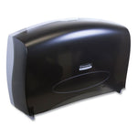 Load image into Gallery viewer, Cored Jrt Jumbo Combo Tissue Dispenser, 20.4 X 5.8 X 13.1, Smoke/gray
