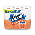 Load image into Gallery viewer, Comfortplus Toilet Paper, Mega Roll, Septic Safe, 1-ply, White, 425 Sheets/roll, 18 Rolls/pack
