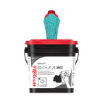 Load image into Gallery viewer, Power Clean Proscrub Pre-saturated Wipes, Cloth, 9.5 X 12, Citrus Scent, Green, 75/bucket
