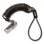 Load image into Gallery viewer, Slim Portable Combination Lock For Standard Slot, 6 Ft Carbon Steel Cable, Black/silver
