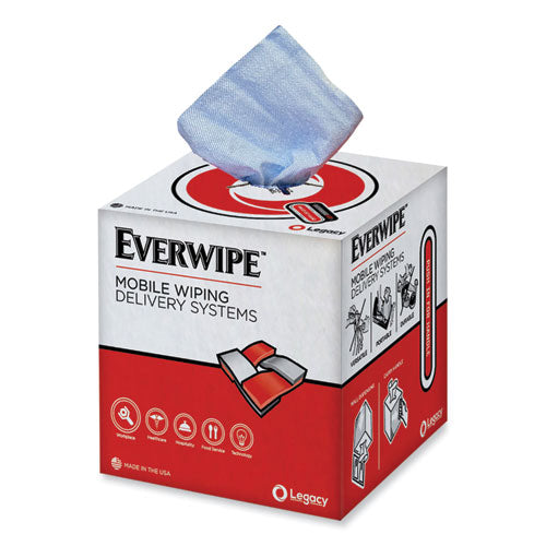 Heavyweight Blue Wiper, 1-ply, 9 X 12, Unscented, Blue, 200/roll, 4 Rolls/carton