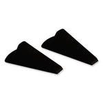 Load image into Gallery viewer, Giant Foot Doorstop, No-slip Rubber Wedge, 3.5w X 6.75d X 2h, Brown, 2/pack
