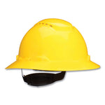 Load image into Gallery viewer, Securefit H-series Hard Hats, H-800 Vented Hat With Uv Indicator, 4-point Pressure Diffusion Ratchet Suspension, Yellow
