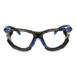 Load image into Gallery viewer, Solus 1000 Series Safety Glasses, Black/blue Plastic Frame, Clear Polycarbonate Lens
