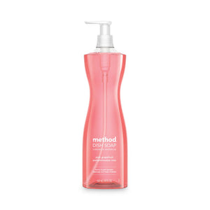 Dish Soap Pump, Hour-glass Bottle Shape, Pink Grapefruit Scent, 18 Oz Pump Bottle, 6/carton