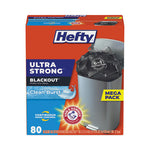 Load image into Gallery viewer, Ultra Strong Blackout Tall-kitchen Drawstring Bags, 13 Gal, 0.9 Mil, 23.75&quot; X 24.88&quot;, Black, 80 Bags/box, 3 Boxes/carton

