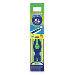 Load image into Gallery viewer, Sweeper Mop, 16.5 X 9 White Cloth Head, 46&quot; Green/silver Aluminum/plastic Handle
