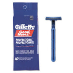 Load image into Gallery viewer, Goodnews Regular Disposable Razor, 2 Blades, Navy Blue, 10/pack, 10 Pack/carton
