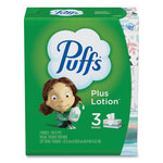 Load image into Gallery viewer, Plus Lotion Facial Tissue, 2-ply, White, 124/box, 3 Box/pack, 8 Packs/carton
