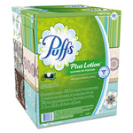 Load image into Gallery viewer, Plus Lotion Facial Tissue, 2-ply, White, 124 Sheets/box, 6 Boxes/pack, 4 Packs/carton
