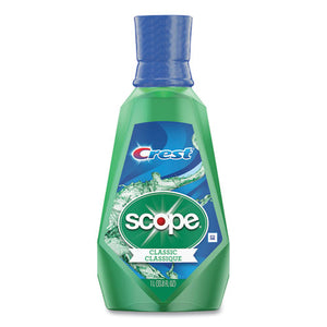 + Scope Mouth Rinse, Classic Mint, 1 L Bottle, 6/carton