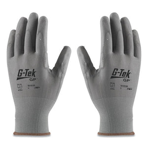 Gp Polyurethane-coated Nylon Gloves, Small, Gray, 12 Pairs