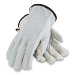Load image into Gallery viewer, Top-grain Leather Drivers Gloves With Shoulder-split Cowhide Leather Back, Medium, Gray
