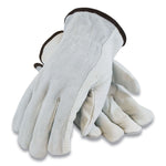 Load image into Gallery viewer, Top-grain Leather Drivers Gloves With Shoulder-split Cowhide Leather Back, Small, Gray
